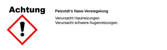 Petzoldts Nass-Versiegelung, CLP/GHS Verordnung